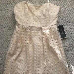 J. Crew Strapless Eyelet Dress